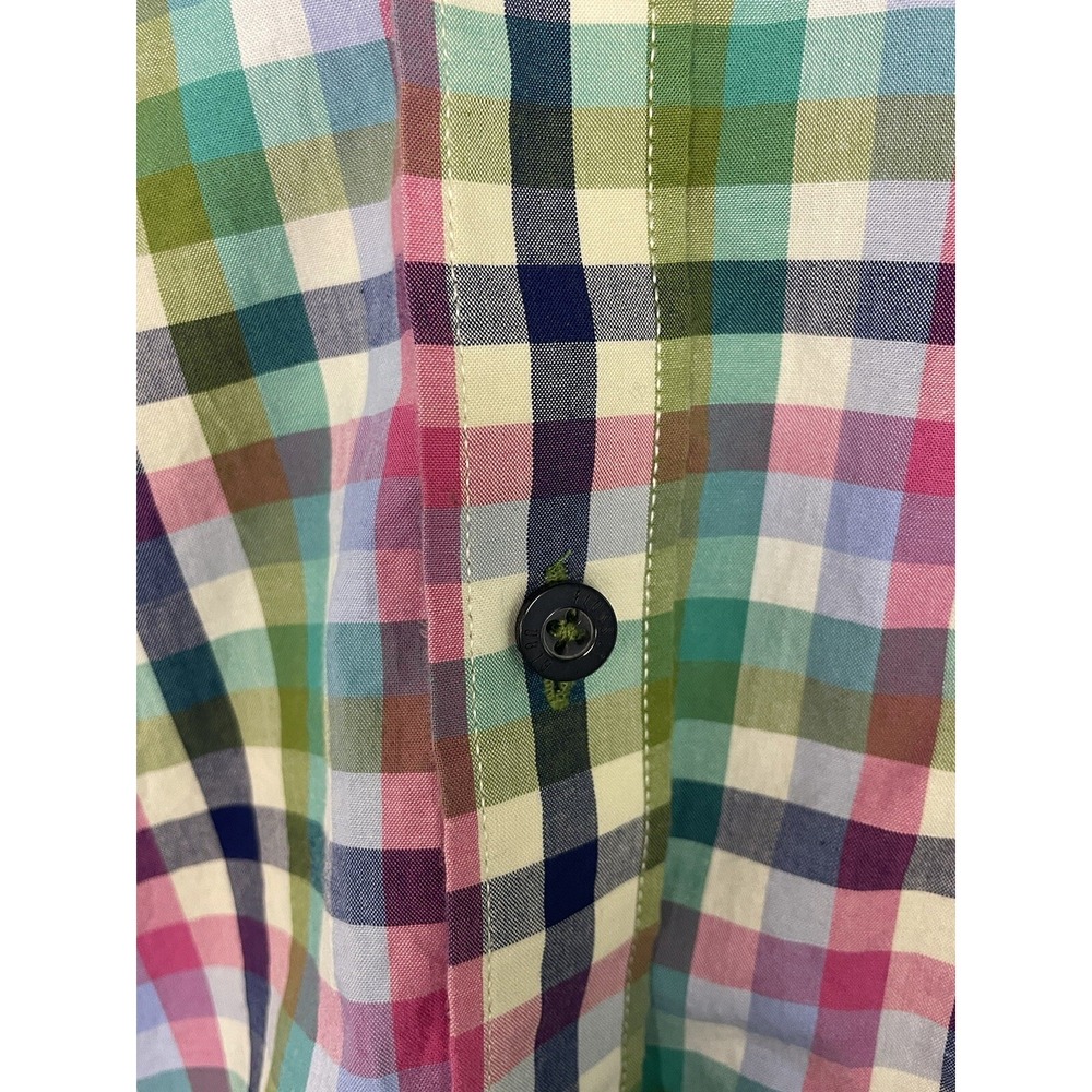 Alan‎ Flusser Men's Long Sleeve Button Up XL Plaid - Picture 3 of 6